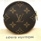 Louis Vuitton Monogram Porte Monnaieron Round Coin Purse Wallet — view 2