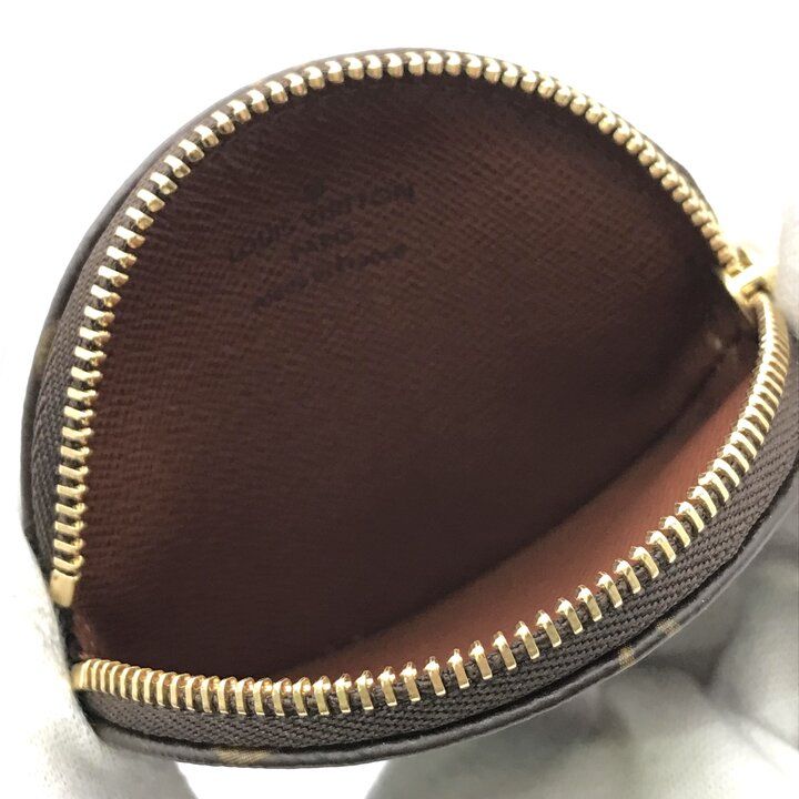 Louis Vuitton Monogram Porte Monnaieron Round Coin Purse Wallet — view 7