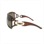 Gucci Bamboo Motif Sunglasses Eyewear Brown with Case — view 4