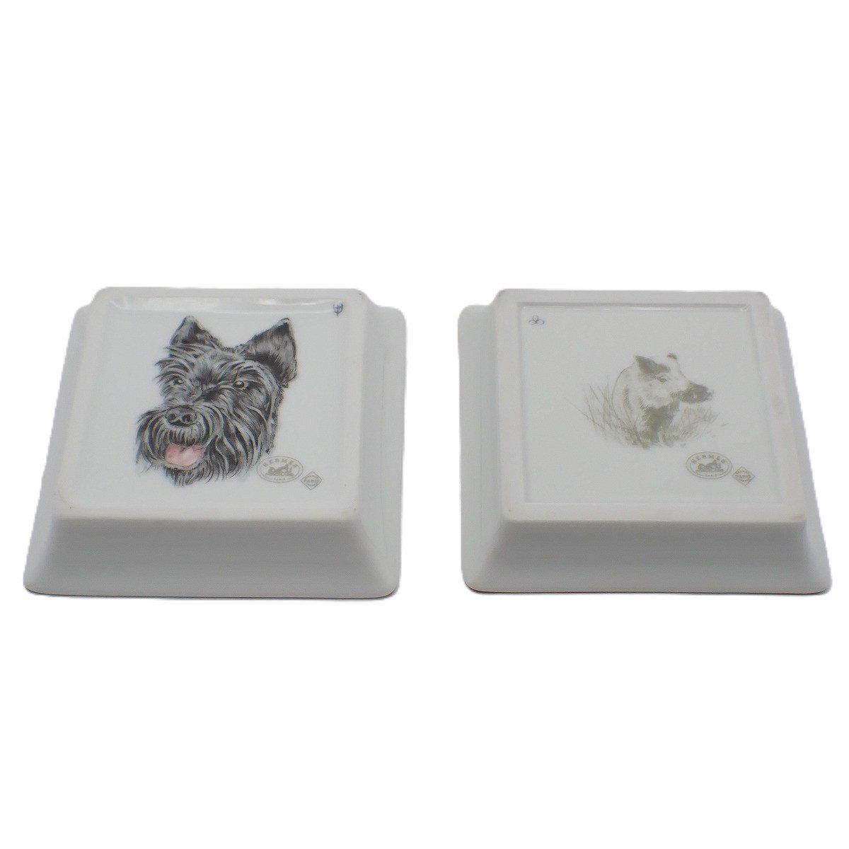 Hermes Mini Plate Boar Scottish Terrier Set of 2 — view 2