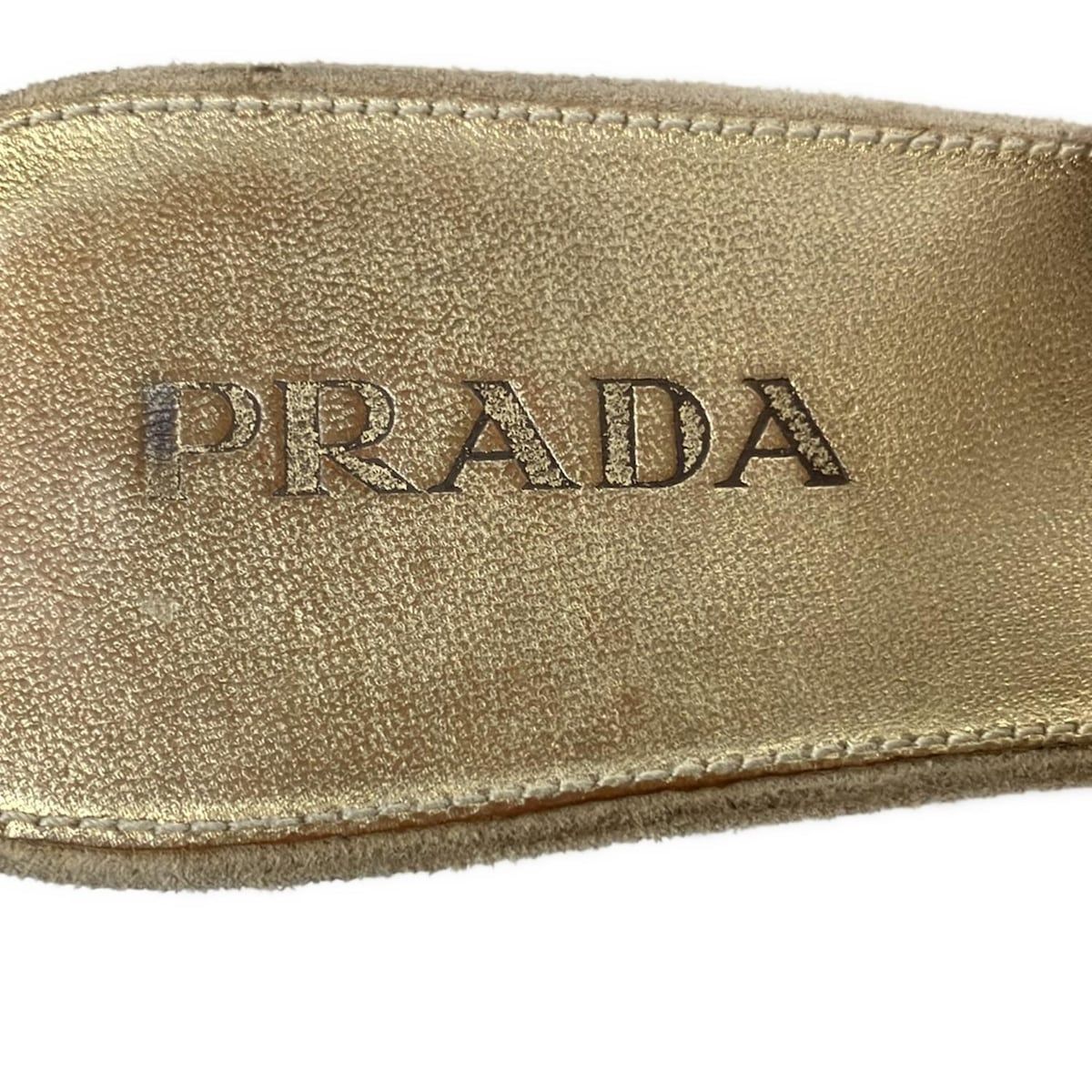 Prada Sandals 36 Light Brown Orange Studded Bijou Color Stone Leather — view 5
