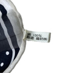 Dior Scarf Black White Dot Pattern Border Sheath — view 3