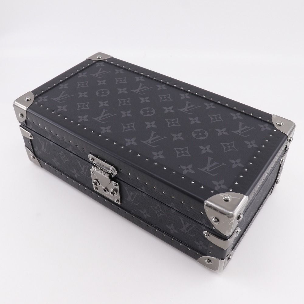 Louis Vuitton Coffret 8 Montre Watch Case Monogram Eclipse Canvas Black — view 9