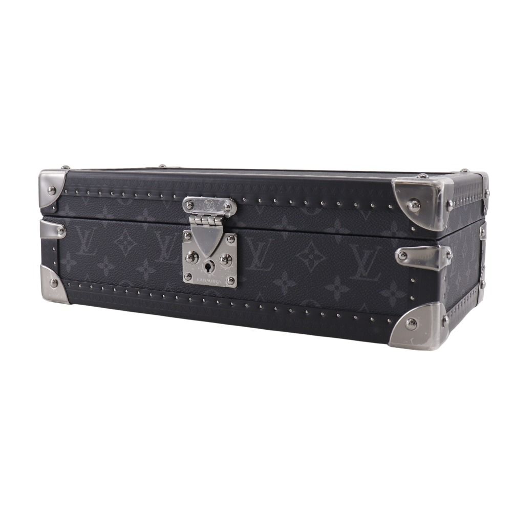 Louis Vuitton Coffret 8 Montre Watch Case Monogram Eclipse Canvas Black — view 2