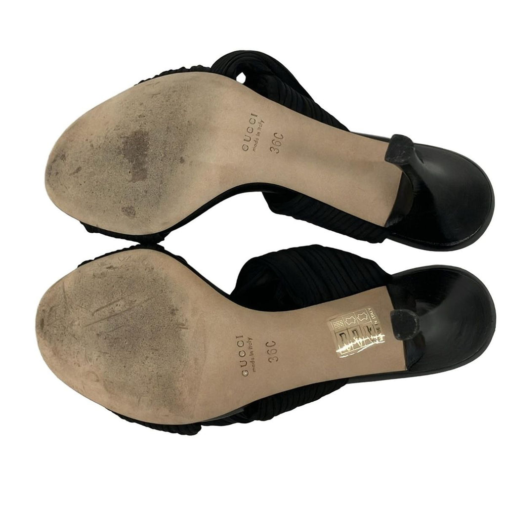 Gucci Mule 36 C Black Pleats — view 4