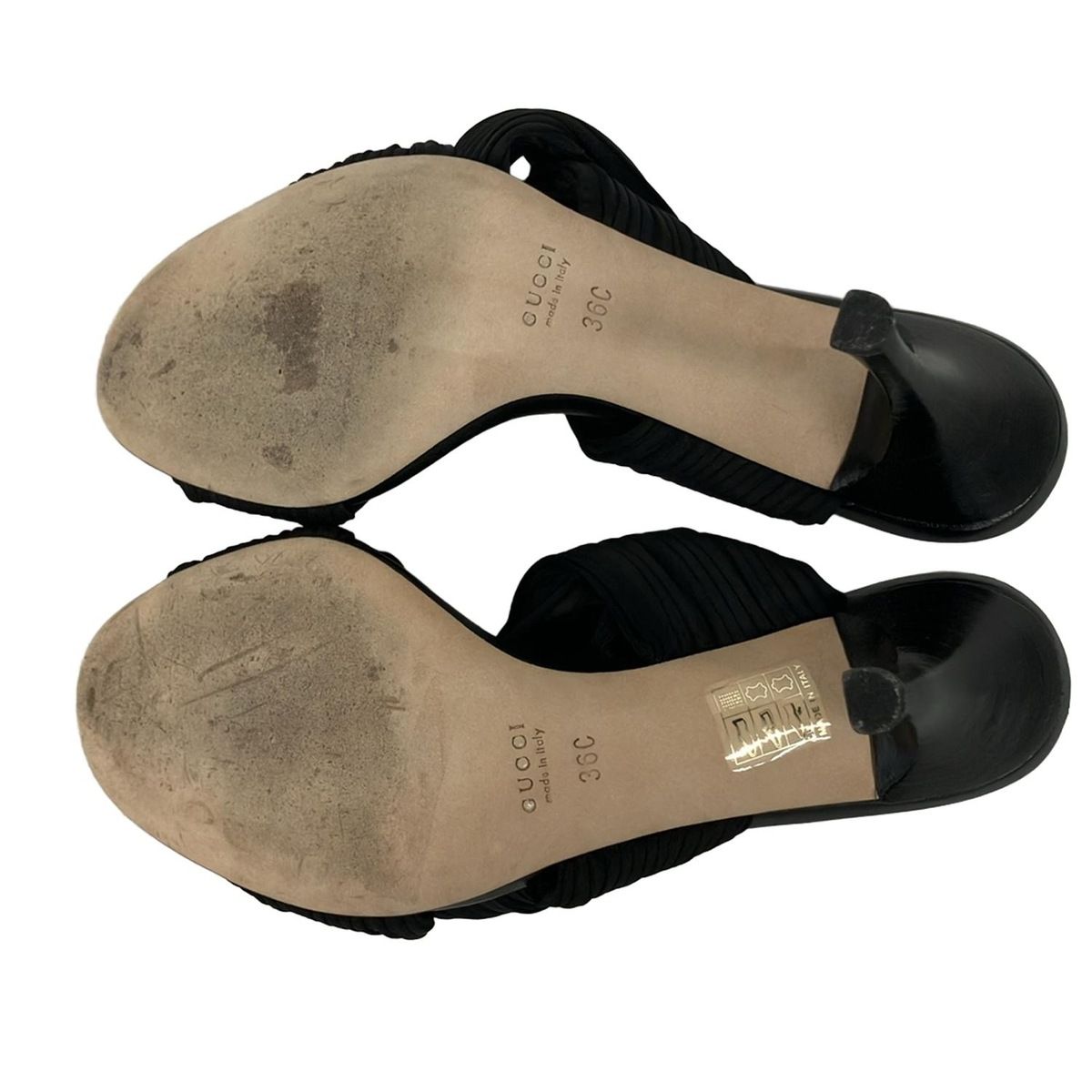 Gucci Mule 36 C Black Pleats — view 4