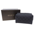 Gucci Pouch GG Canvas Black Makeup Case Logo Adult — view 5