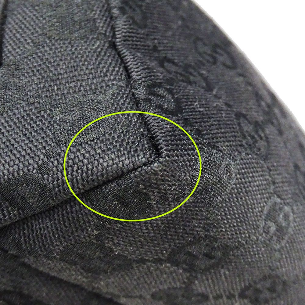 Gucci Pouch GG Canvas Black Makeup Case Logo Adult — view 8