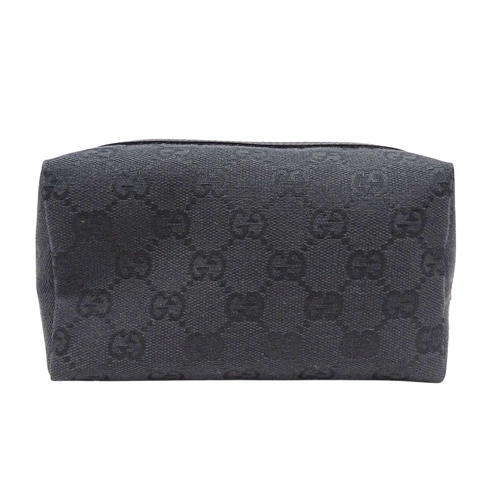 Gucci Pouch GG Canvas Black Makeup Case Logo Adult — view 2