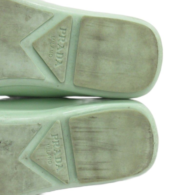 Prada Enamel Loafer Light Green 6.5 — view 6