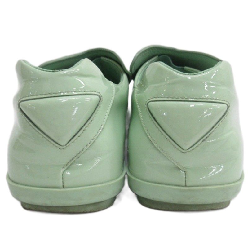 Prada Enamel Loafer Light Green 6.5 — view 4