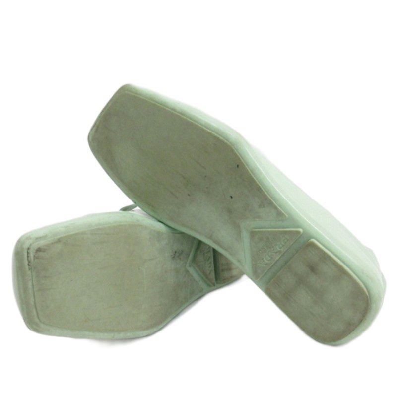 Prada Enamel Loafer Light Green 6.5 — view 7