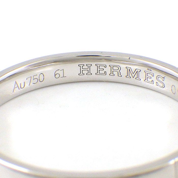Hermes Ring Alliance Kelly 18k White Gold — view 4