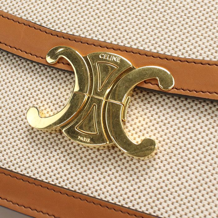 Celine Triomphe Crossbody Shoulder Bag Calf Jacquard — view 4