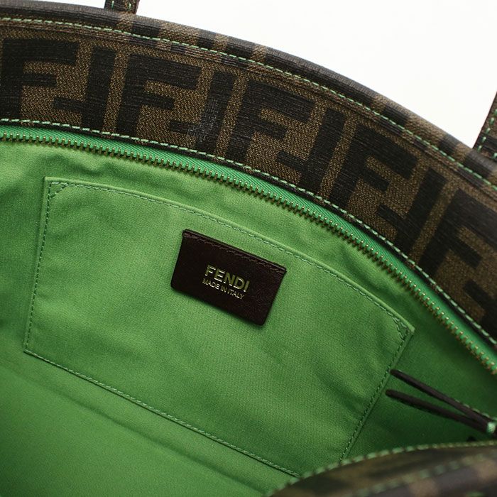 Fendi Zucca Tote Gold — view 8