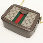 Gucci Chain GG Supreme Crossbody Shoulder Bag Leather — view 2