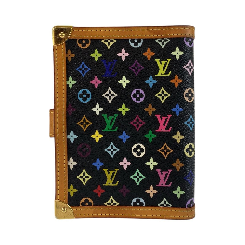 Louis Vuitton Monogram Multicolor Agenda PM Noir Black Notebook Cover — view 2