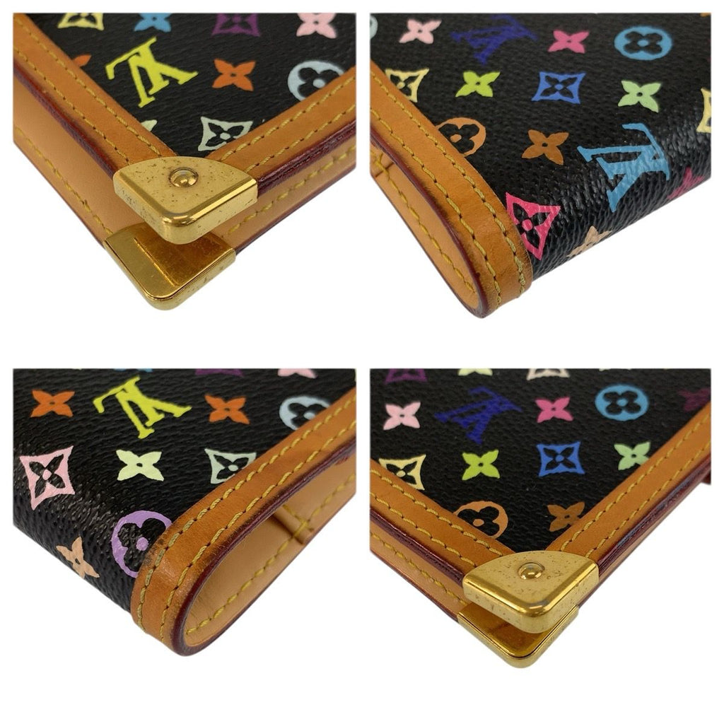 Louis Vuitton Monogram Multicolor Agenda PM Noir Black Notebook Cover — view 6