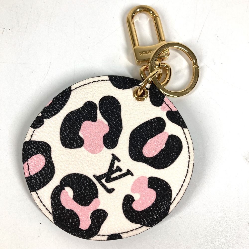 Louis Vuitton Bag Charm Porte Cles Illustre Wild at Leather Pink — view 6