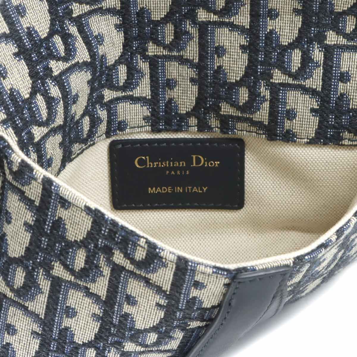 Dior Oblique Saddle Belt Pouch Waist Bag Canvas Leather — view 7