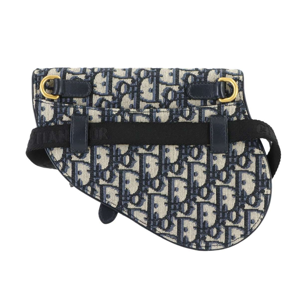 Dior Oblique Saddle Belt Pouch Waist Bag Canvas Leather — view 2