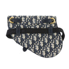 Dior Oblique Saddle Belt Pouch Waist Bag Canvas Leather — view 2