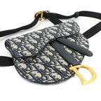 Dior Oblique Saddle Belt Pouch Waist Bag Canvas Leather — view 4