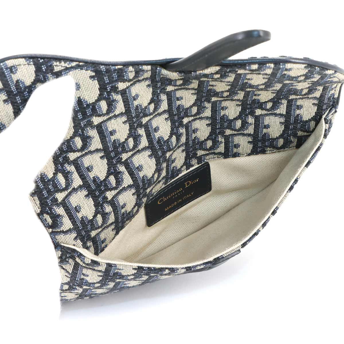 Dior Oblique Saddle Belt Pouch Waist Bag Canvas Leather — view 6