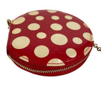 Louis Vuitton Coin Case Porte-Monnaie Chapeau Patent Leather Red Yayoi Kusama — view 7