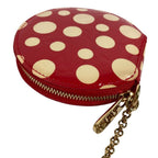 Louis Vuitton Coin Case Porte-Monnaie Chapeau Patent Leather Red Yayoi Kusama — view 5