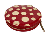 Louis Vuitton Coin Case Porte-Monnaie Chapeau Patent Leather Red Yayoi Kusama — view 6