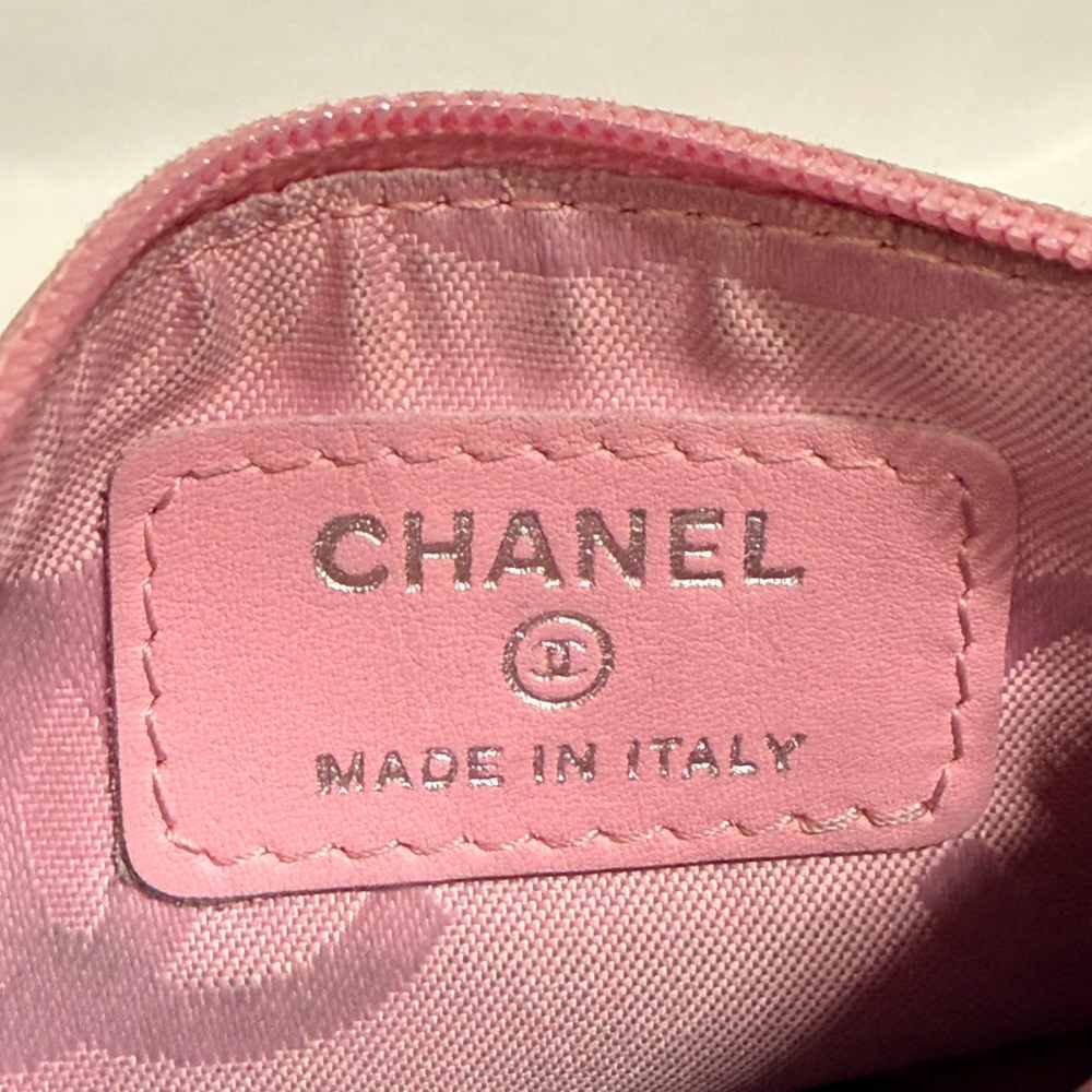 Chanel Coin Case Pouch CC Logo Pink — view 4