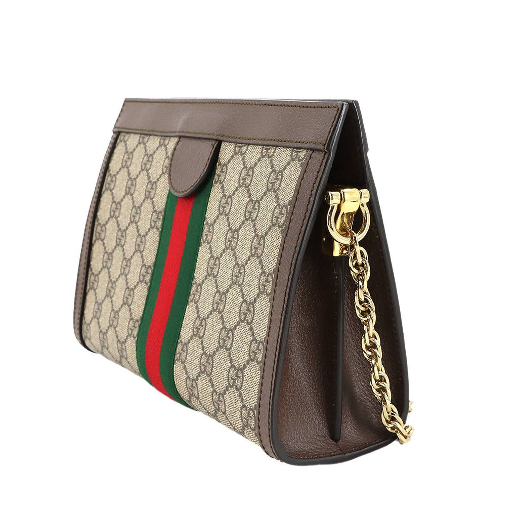 Gucci Ophidia Small Shoulder Bag GG Supreme Leather Beige Brown — view 3