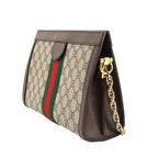 Gucci Ophidia Small Shoulder Bag GG Supreme Leather Beige Brown — view 3