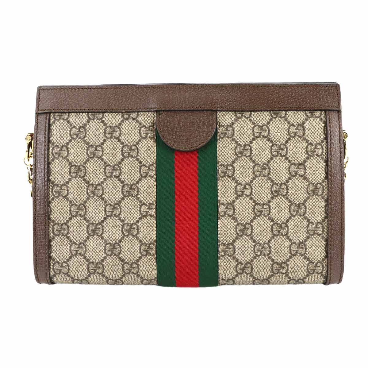 Gucci Ophidia Small Shoulder Bag GG Supreme Leather Beige Brown — view 2
