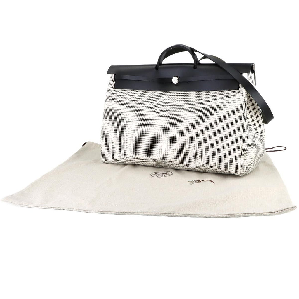 Hermes Herbag Zip Retourne Cabin 2-Way Hand Bag Toile Kris Viking — view 2