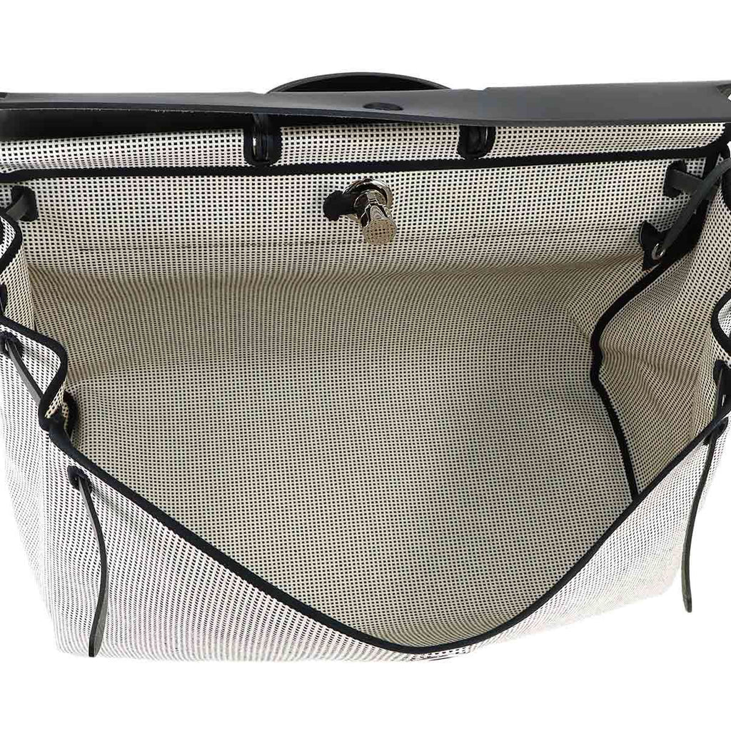 Hermes Herbag Zip Retourne Cabin 2-Way Hand Bag Toile Kris Viking — view 7