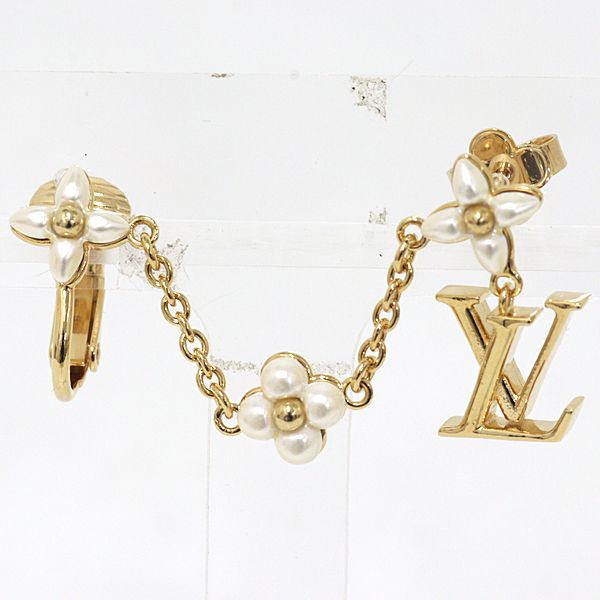 Louis Vuitton LV Floragram Earrings for Faux Pearl — view 4