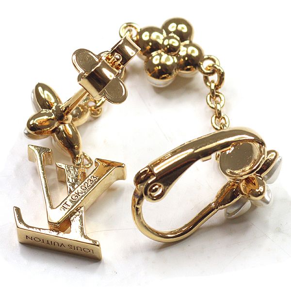 Louis Vuitton LV Floragram Earrings for Faux Pearl — view 3