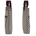 Gucci Vintage Sherry Line Gray GG Supreme Canvas Tote Shoulder Bag — view 8