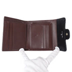 Chanel Wallet Quilted Classic Bifold Caviar Leather Black Silver — view 4