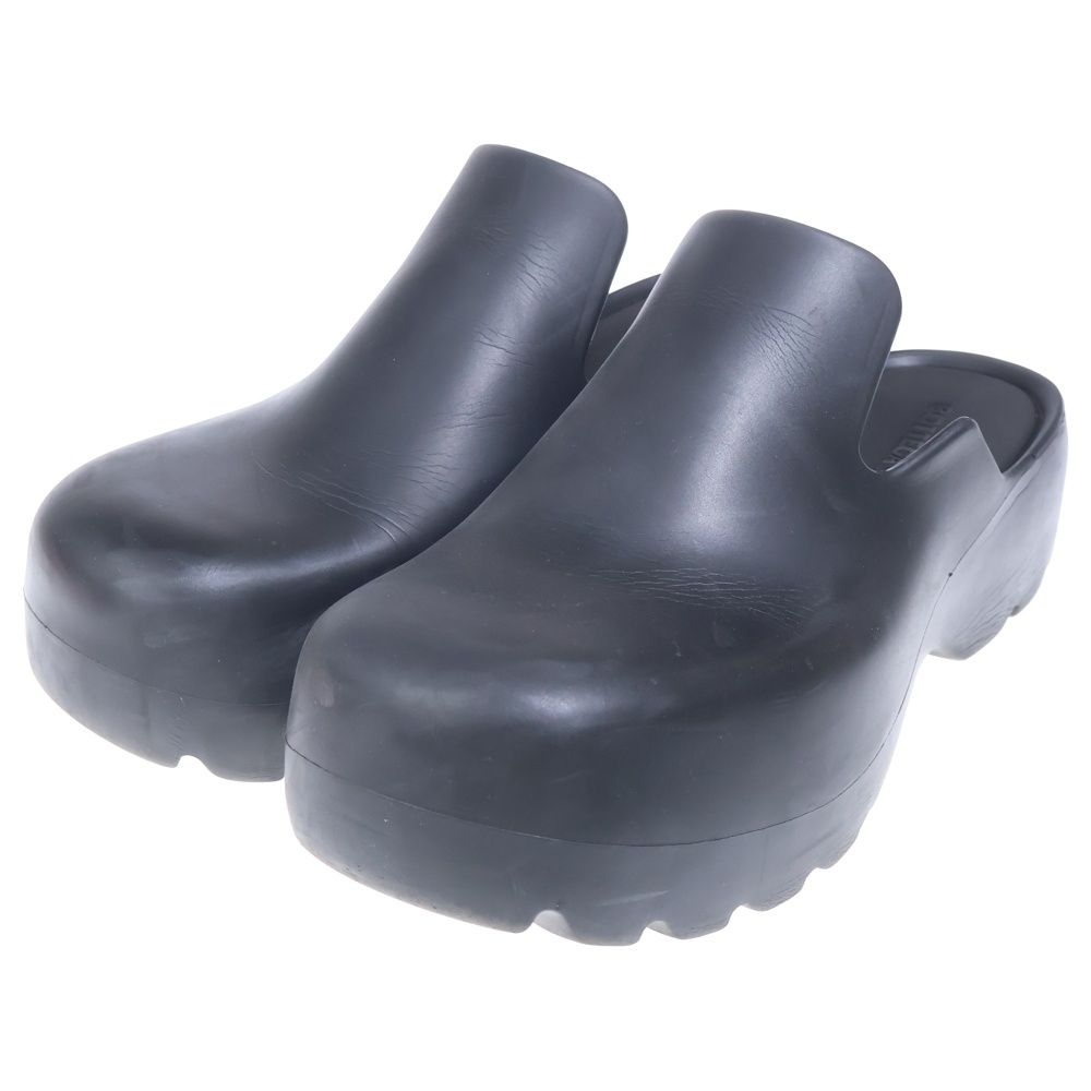 Bottega Veneta Flash Pump Rubber Clog Sandals Black — view 2