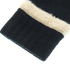 Chanel CC Logo Cashmere Gloves Black — view 6