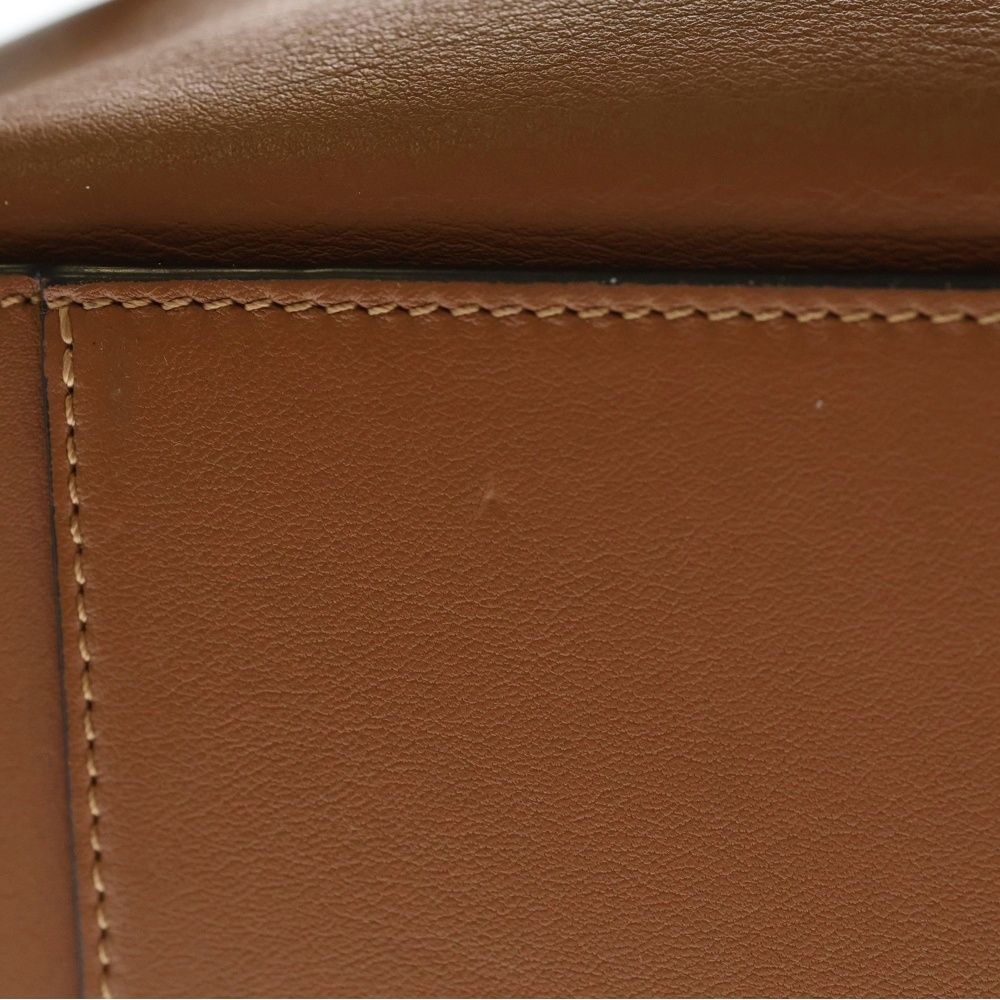 Loewe Hammock Small 2-Way Shoulder Bag Brown Leather Silver — view 5