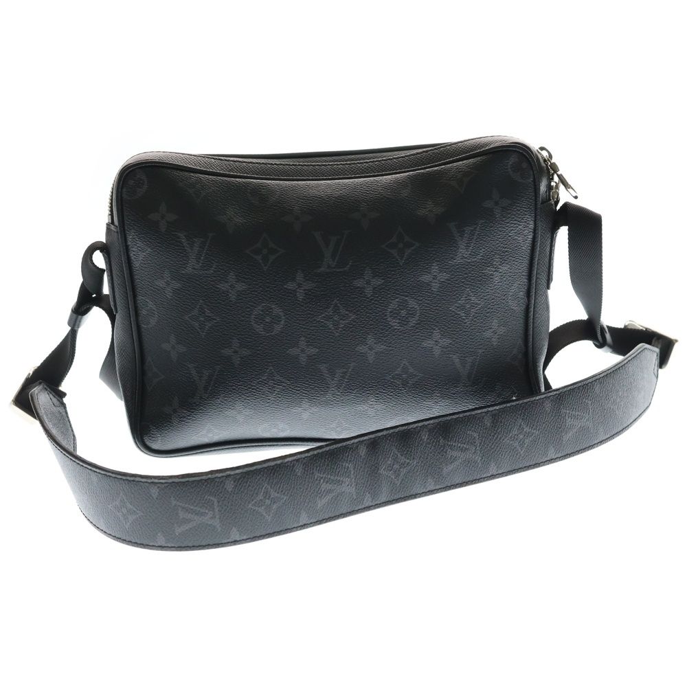 Louis Vuitton Shoulder Bag Outdoor Messenger Taigarama Noir Black Monogram PM — view 2