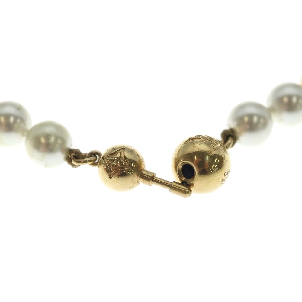 Louis Vuitton Dynasty Flower Pearl Gold Necklace — view 5