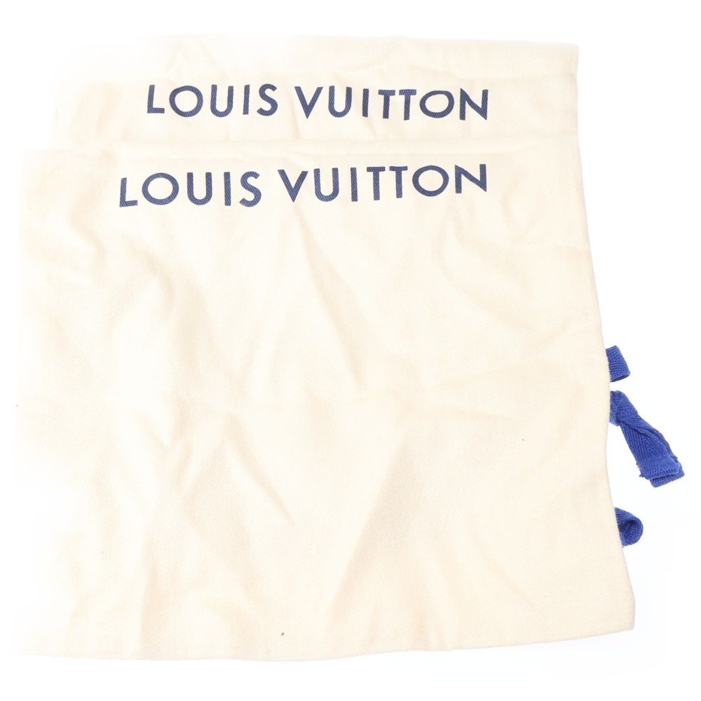 Louis Vuitton LV Buttersoft Suede Leather Low Cut Sneakers Navy — view 6