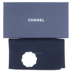 Chanel Quilted Chain Wallet White Caviar Leather Silver — view 6