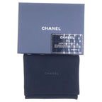 Chanel Caviar Leather CC Logo Filigree Compact Wallet Trifold Black — view 6