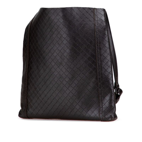 Bottega Veneta Intrecciato Crossbody Shoulder Bag Dark Brown Leather — view 2